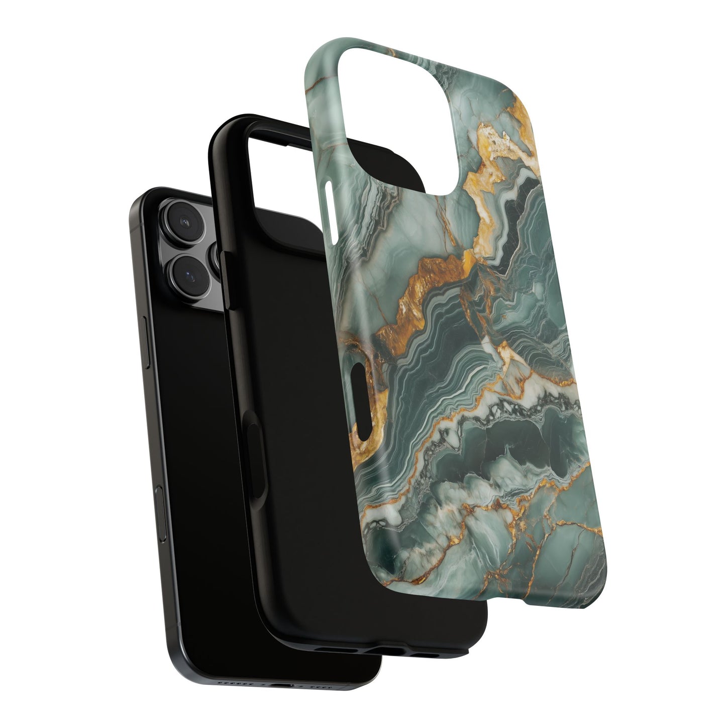 Marble iPhone Case - Golden Marble Tough Case