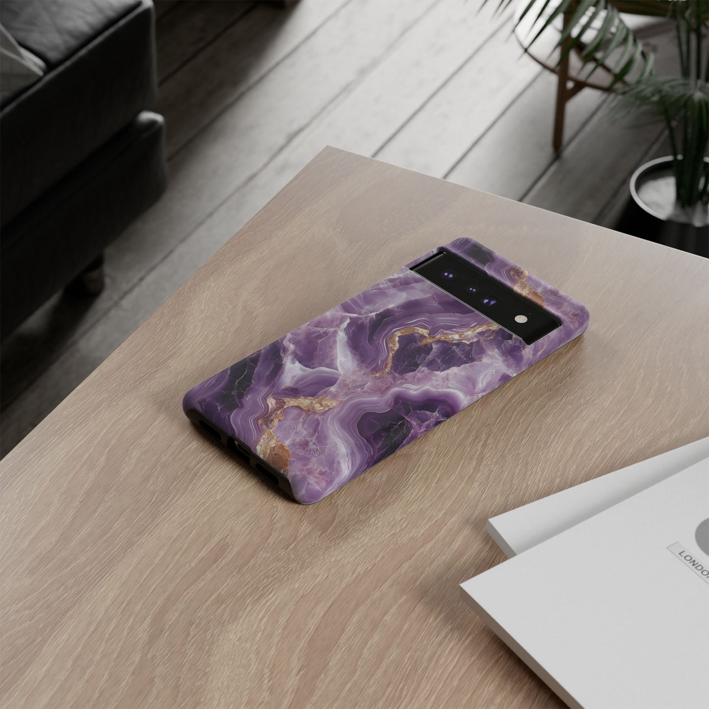 Lilac Marble Phone Case - Trendy Tough Case