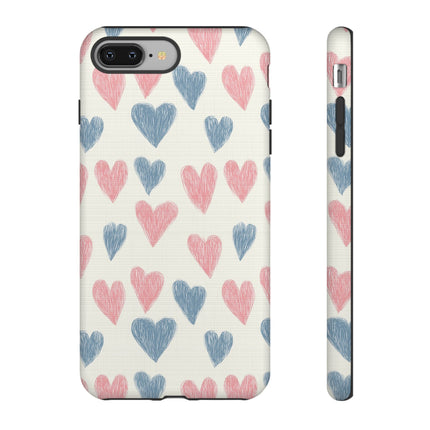 Blush Scribble Hearts