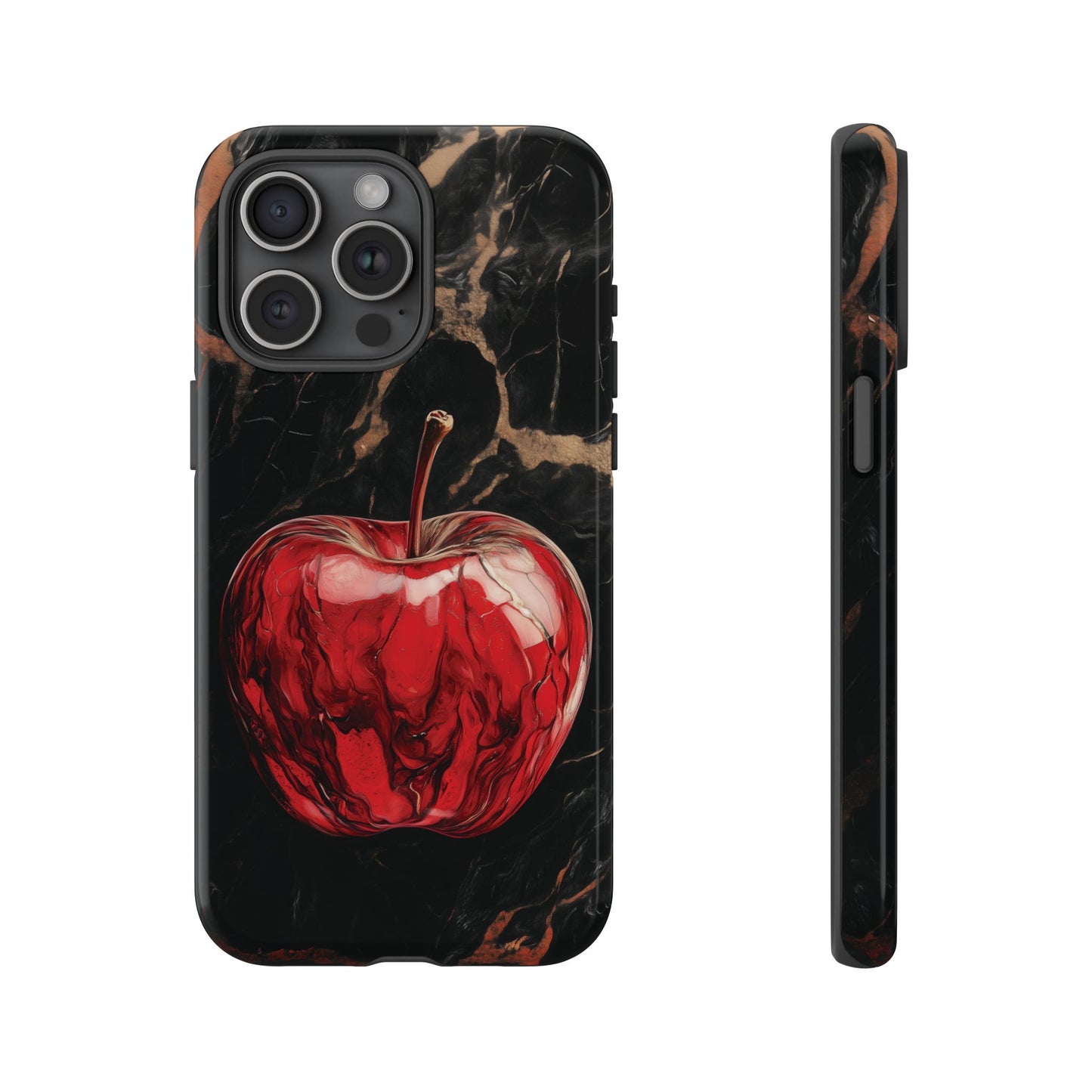 Apple Marble Phone Case - Stylish Tough Case