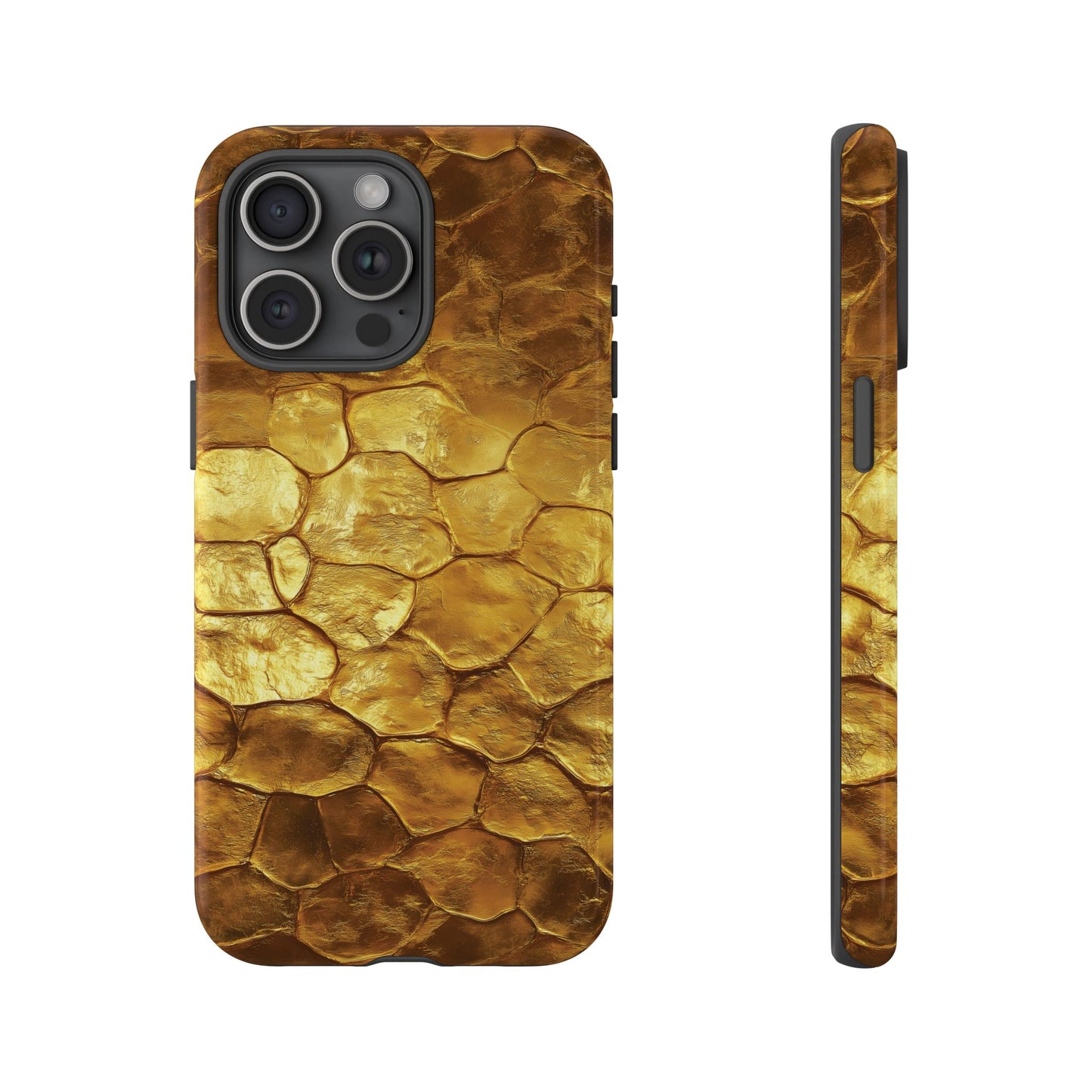 Gold Wall Phone Case - Golden Bricks Tough Case