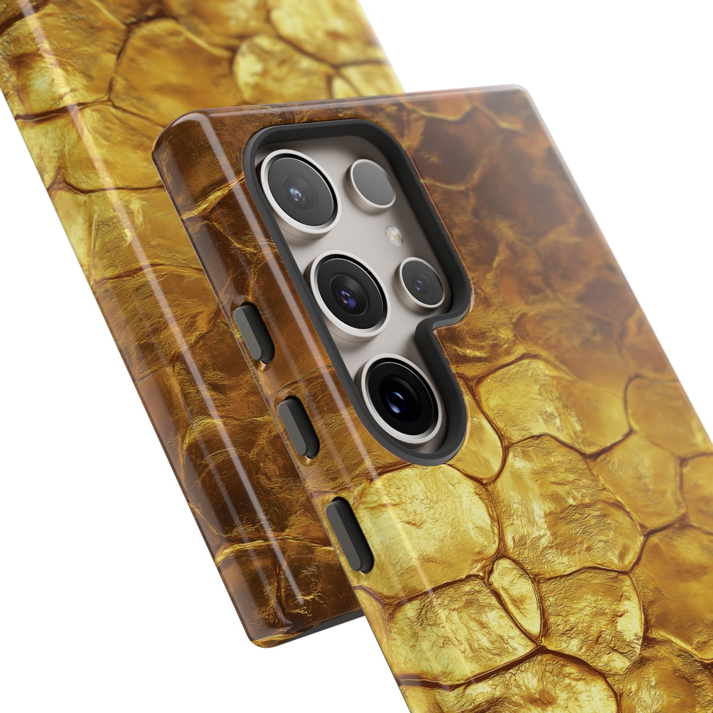 Gold Wall Phone Case - Golden Bricks Tough Case