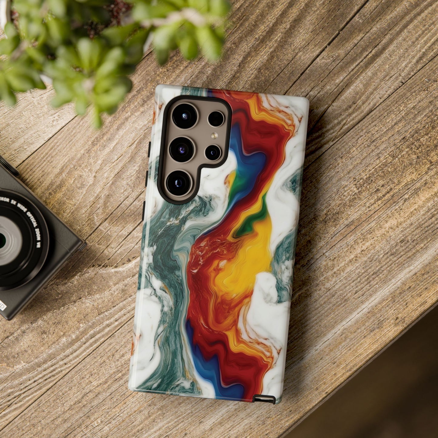 Diversity Marble Phone Case - Rainbow Pattern Tough Case