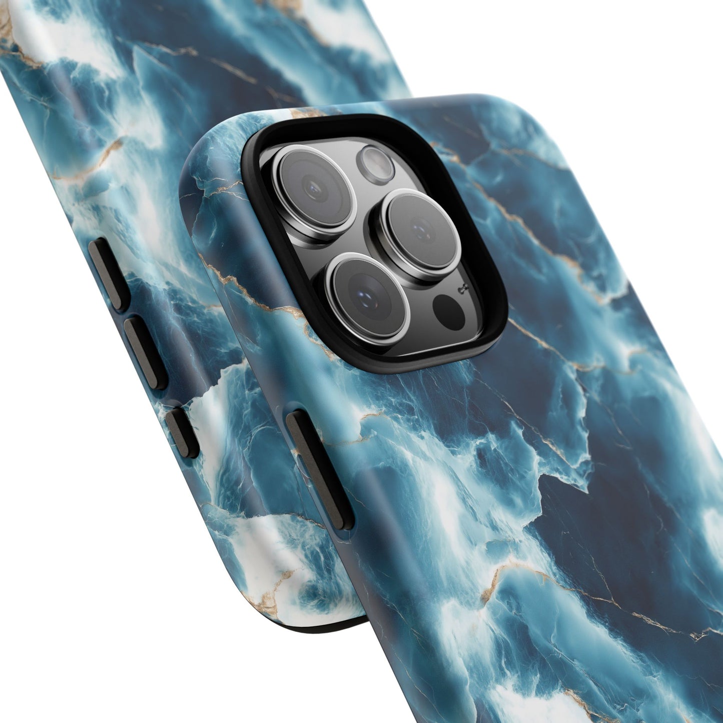 Ocean Marble Phone Case - Blue Waves Tough Case