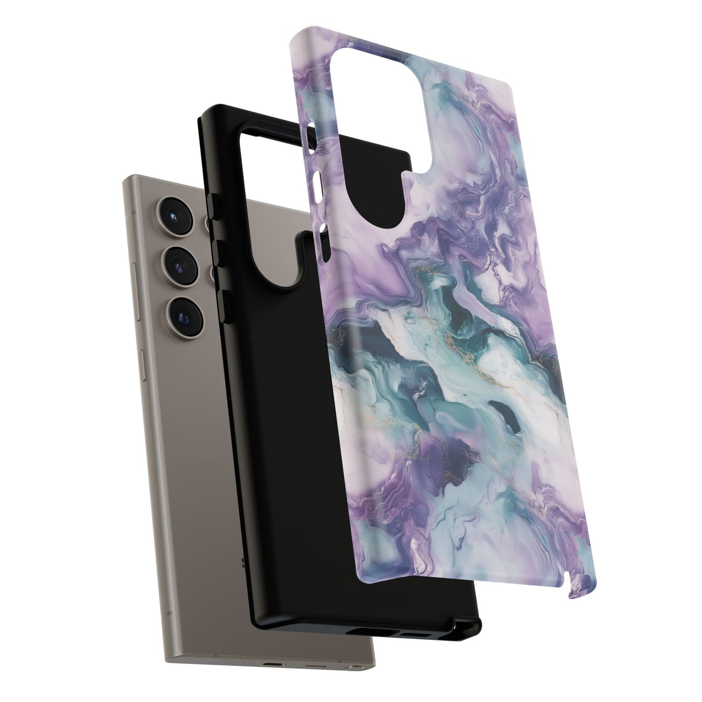 Northern Lights Marble iPhone Case - Aurora Borealis Tough Case