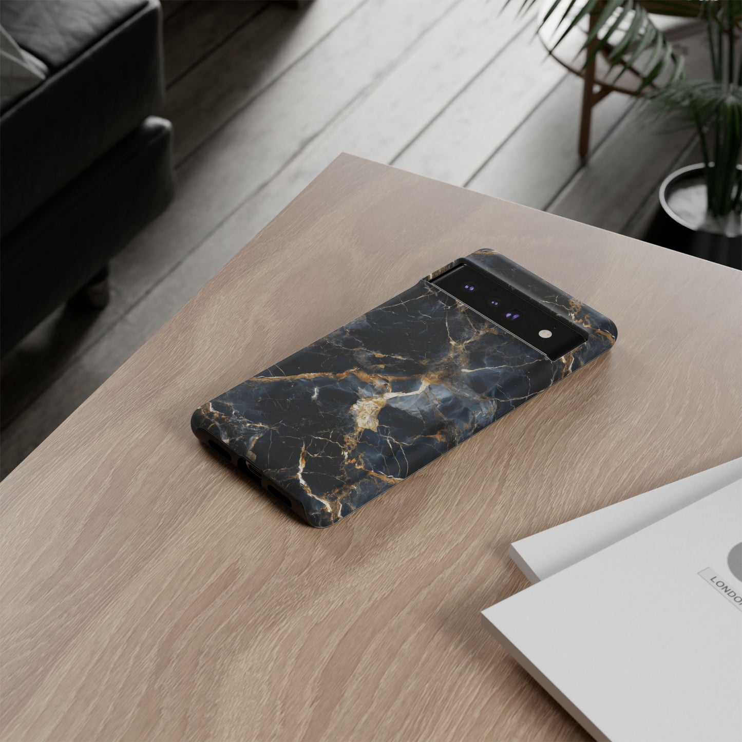 Distressed Marble Phone Case - Stylish Tough Case