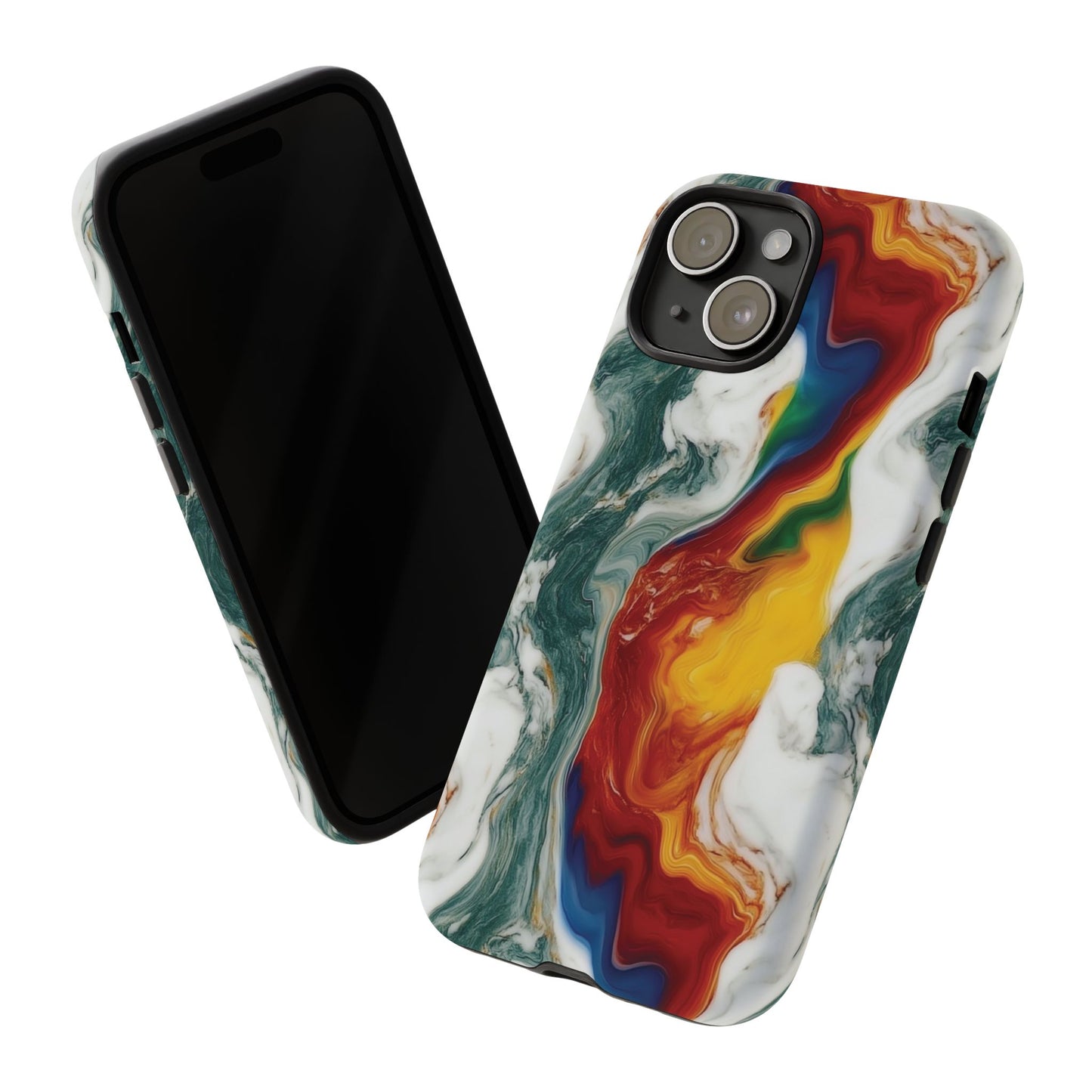 Diversity Marble Phone Case - Rainbow Pattern Tough Case