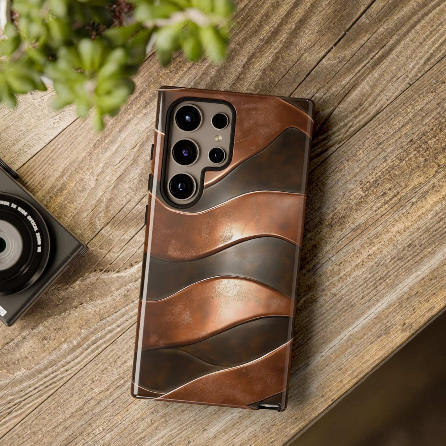 Bronze Waves Phone Case