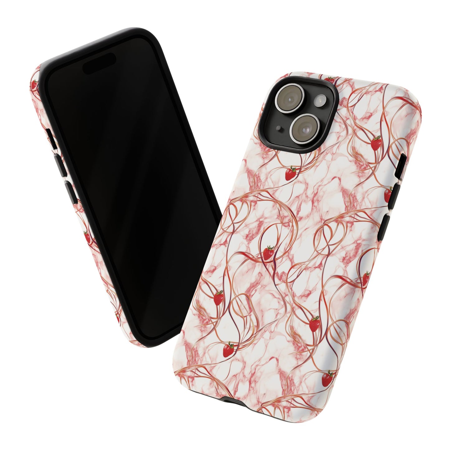 Strawberry Marble Phone Case - Tough Case