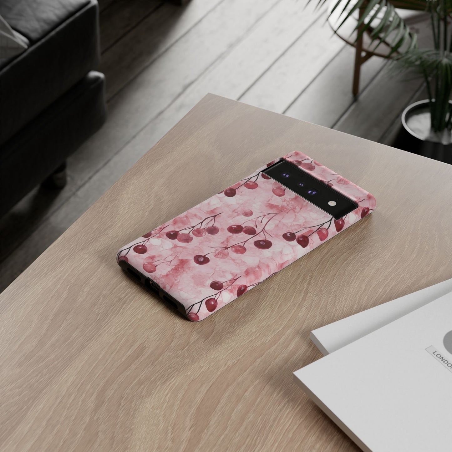 Cherry Marble Phone Case - Berries Tough Case