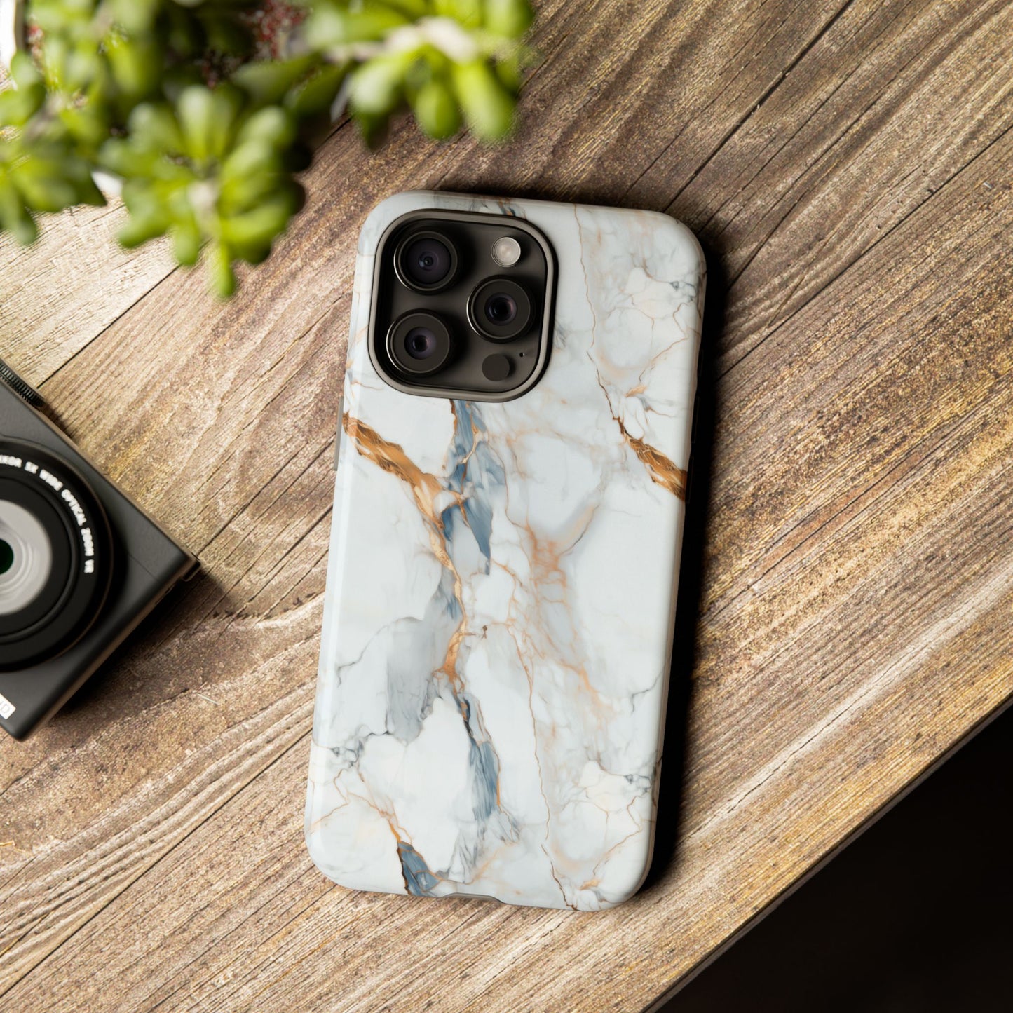 Bright Marble Phone Case - Stylish Light Marble Tough Case