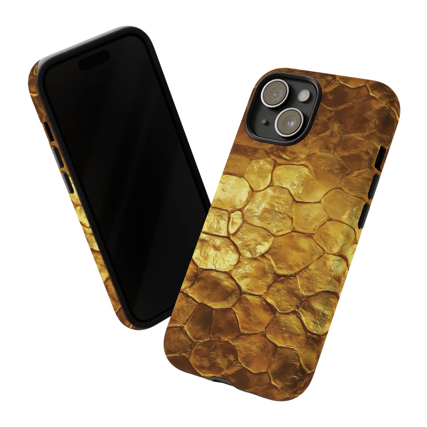 Gold Wall Phone Case - Golden Bricks Tough Case